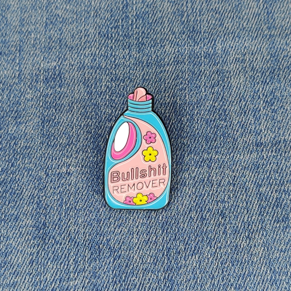 2/$20 "BULLSH*T REMOVER" Enamel Pin - Picture 2 of 4